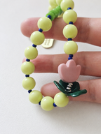 Lime Bloom — Beaded Multi Strap