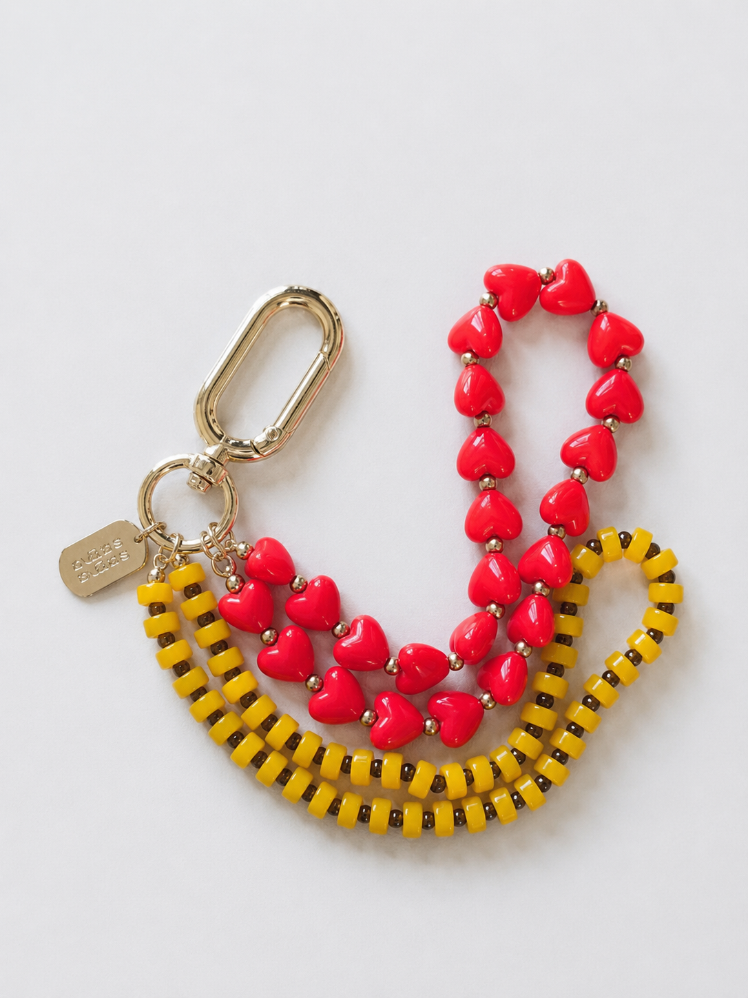Cherry Picnic — Personalised Beaded Name Bag Charm