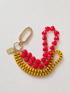 Cherry Picnic — Personalised Beaded Name Bag Charm