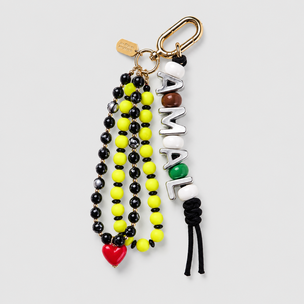 Lemon Pop — Personalised Beaded Name Bag Charm