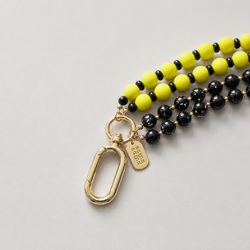 Lemon Pop — Personalised Beaded Name Bag Charm