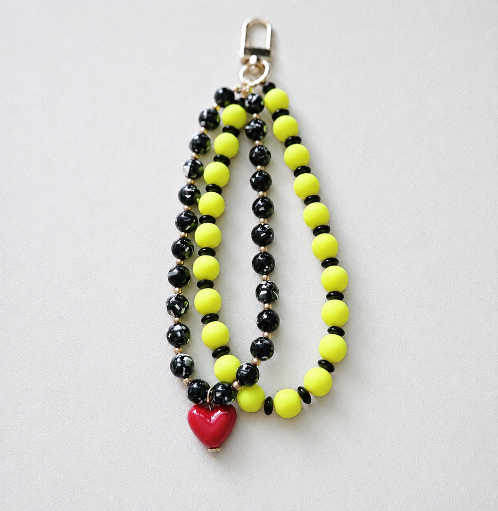 Lemon Pop — Personalised Beaded Name Bag Charm