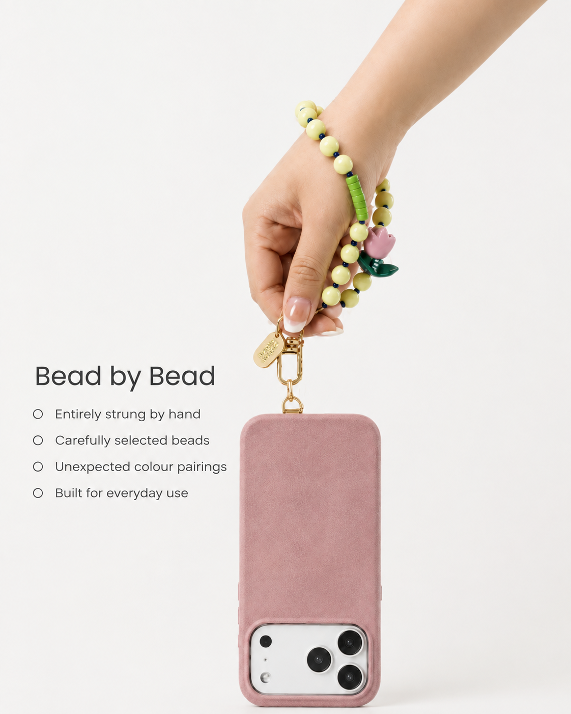 Lime Bloom — Beaded Multi Strap