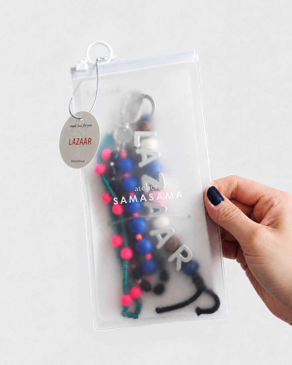 Cherry Picnic — Personalised Beaded Name Bag Charm