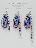 Cherry Picnic — Personalised Beaded Name Bag Charm